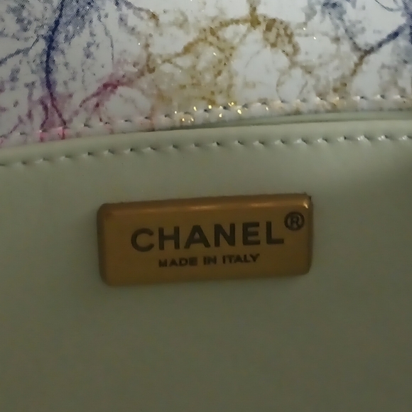 Chanel Multi Color Snakeskin Boy Bag - Picture 14 of 15